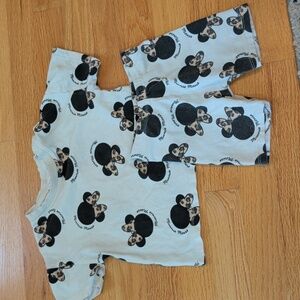 Disney Black and White Toddler Outfit
